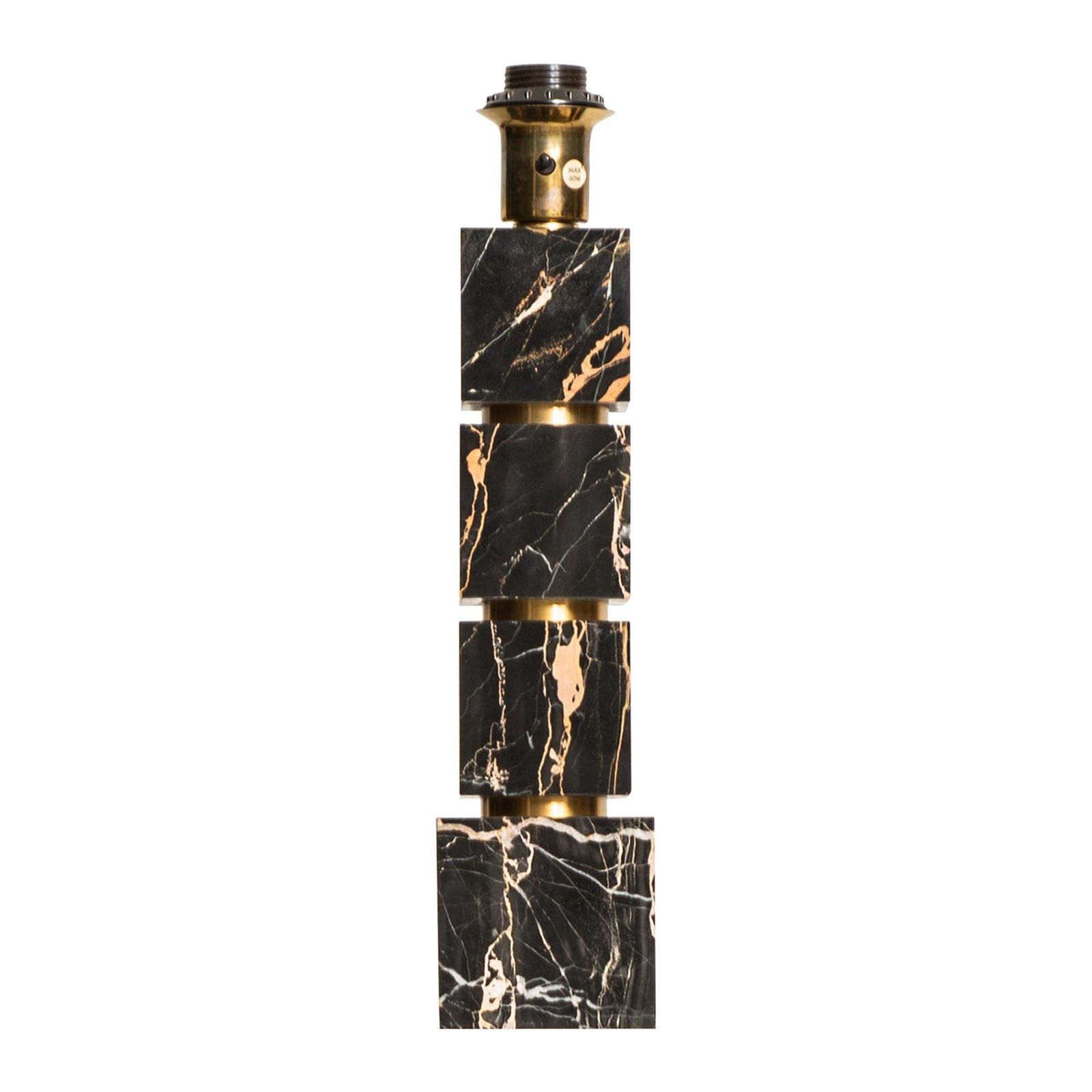 Table Lamp In Marble And Brass Produced By Ab Stilarmatur In Sweden