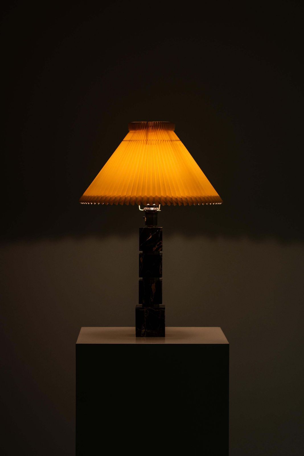 Table Lamp In Marble And Brass Produced By Ab Stilarmatur In Sweden photo vinterior