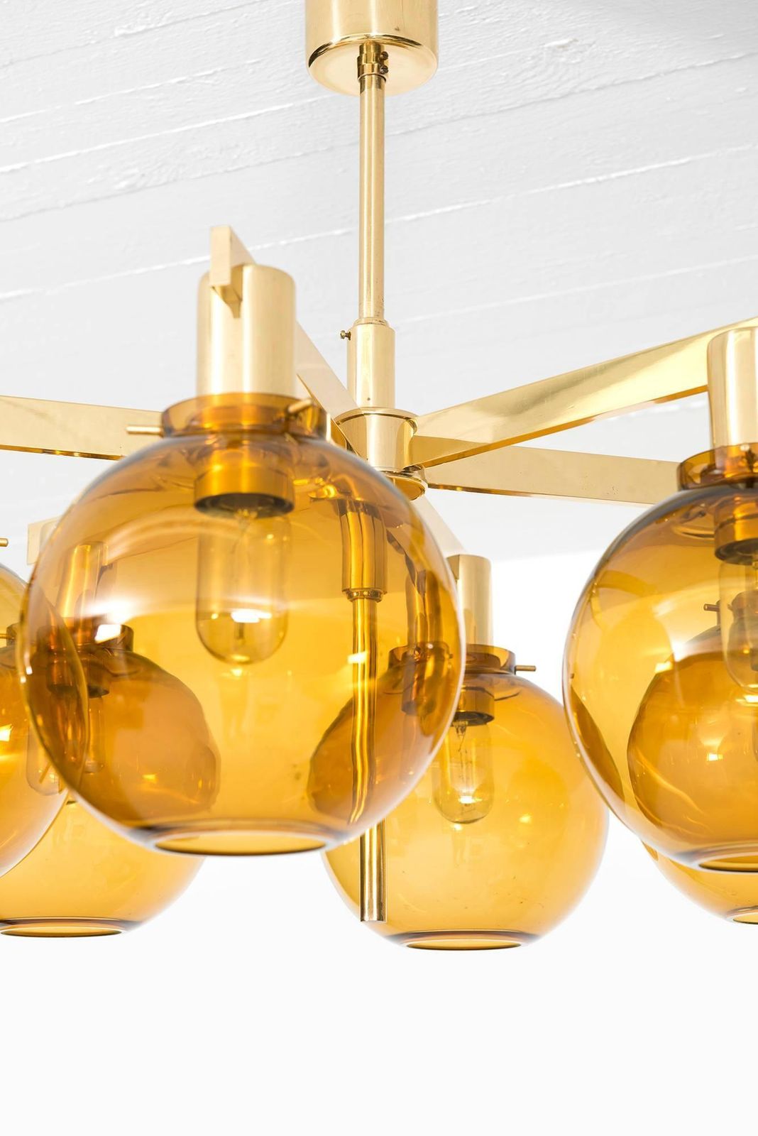 Hans Agne Jakobsson Ceiling Lamp Model T 348/6 By Hans Agne Jakobsson Ab photo Lighting