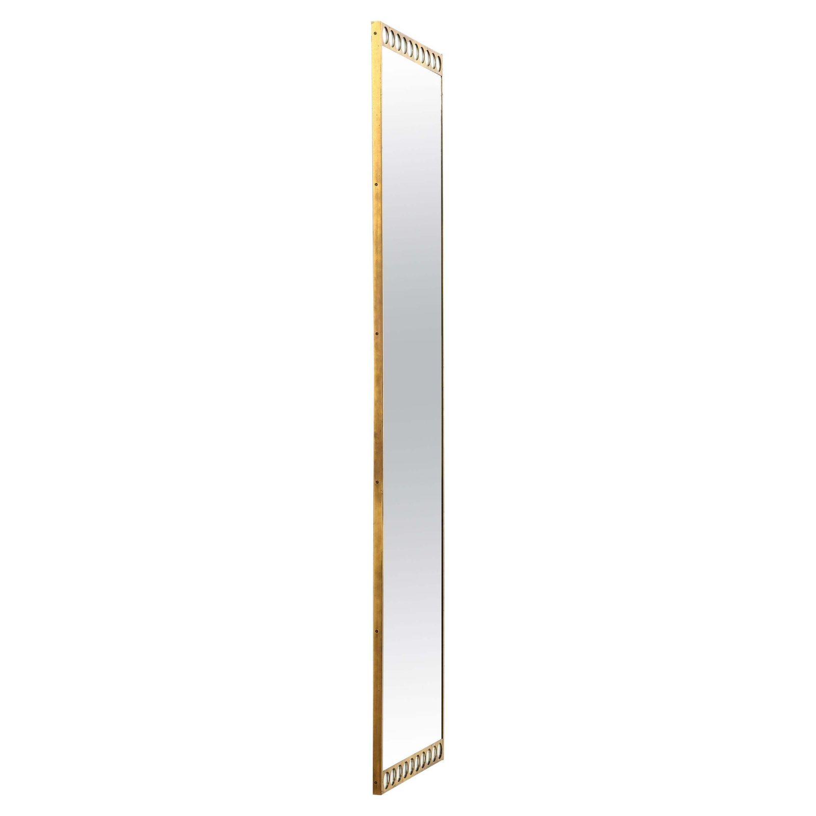 Very Rare Mirror In Brass By Fröseke Ab Nybrofabriken In Sweden, 1960's