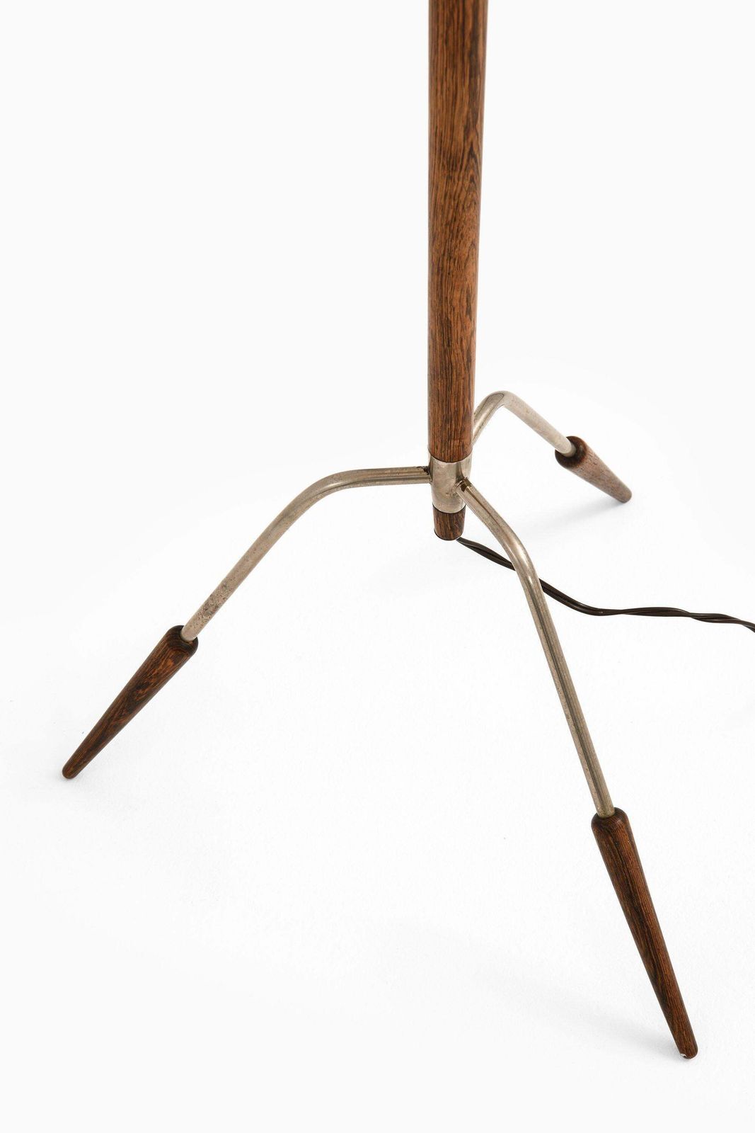 Tripod Floor Lamp In Rosewood And Steel Attributed To Jo Hammerborg, 1960's photo 4247.0