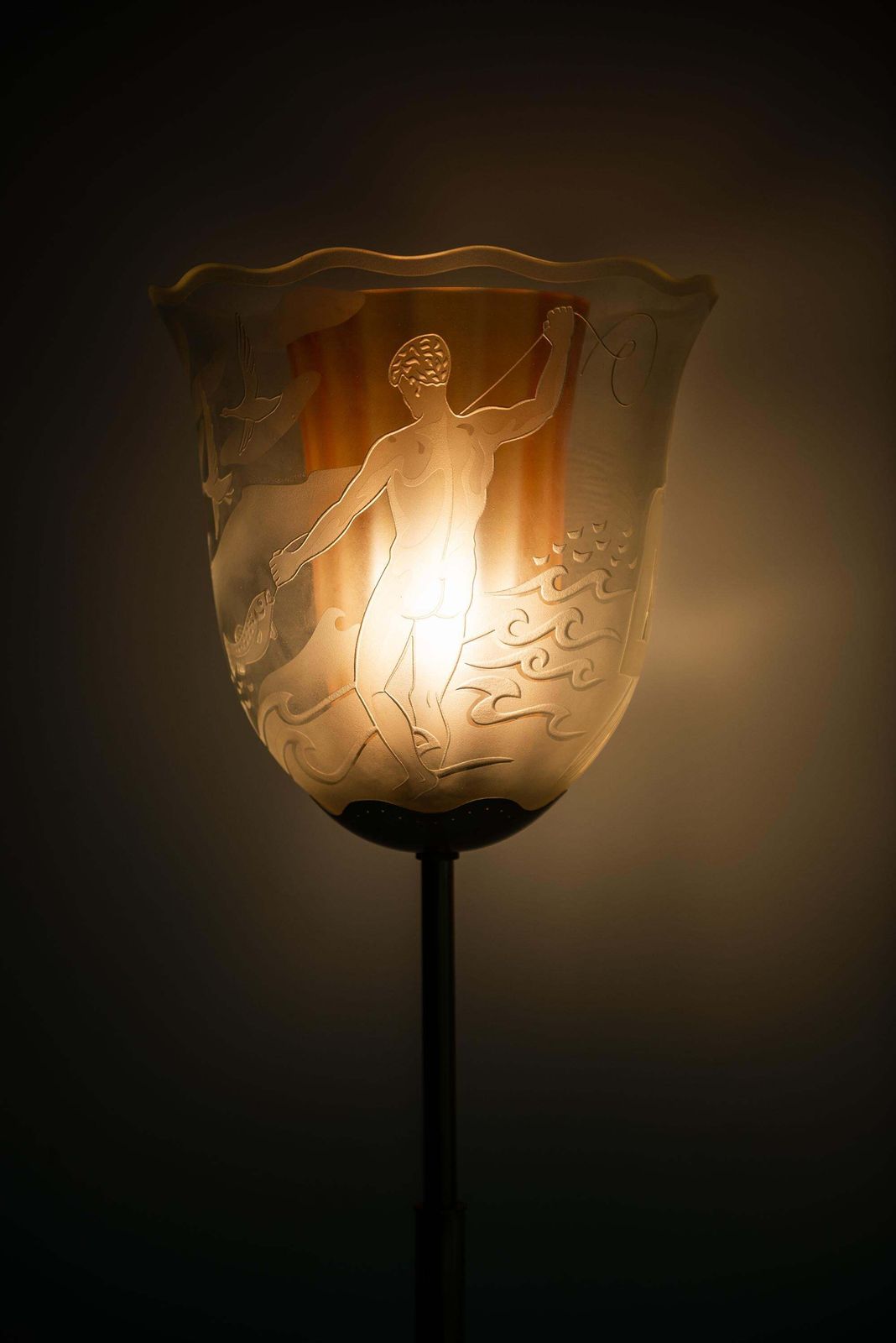 Bo Notini Floor Lamp Model No G4 Produced By Glössner & Co. In Sweden photo vinterior