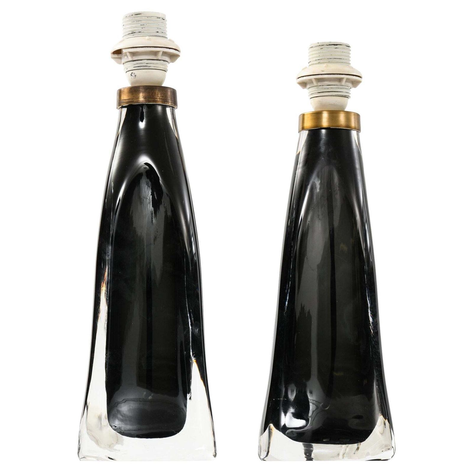Carl Fagerlund Table Lamps Model Rd 1323 Produced By Orrefors In Sweden