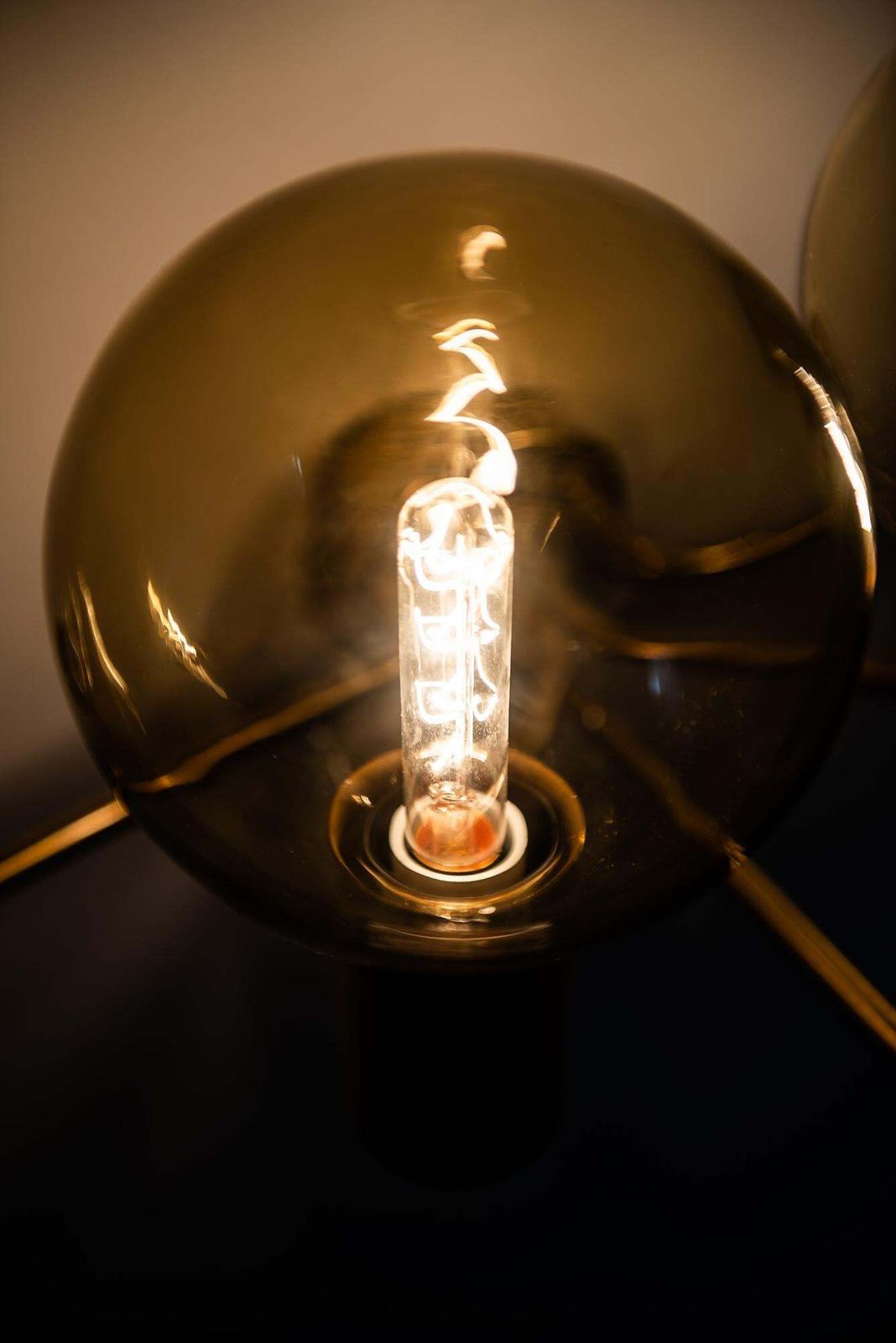 Hans Agne Jakobsson Wall Lamps Model V 149/2 In Brass And Glass photo vinterior
