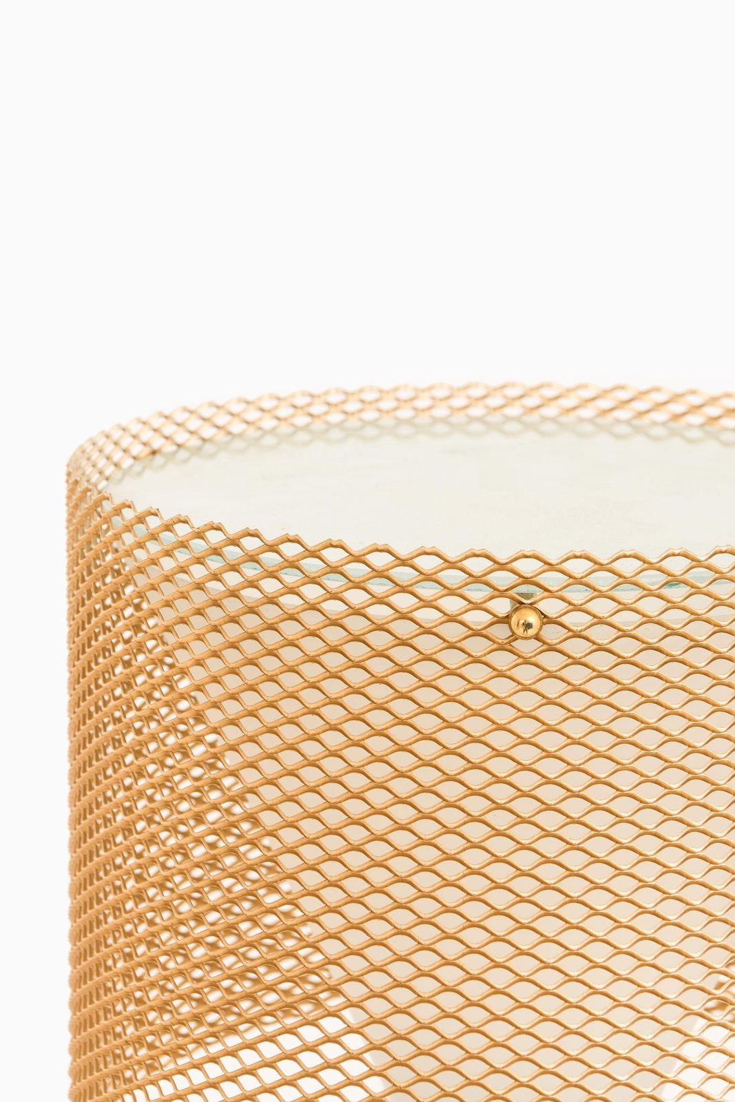 Table Lamps In Opaline Glass, Brass And Glass By Lisa Johansson Pape, 1950's photo Lighting
