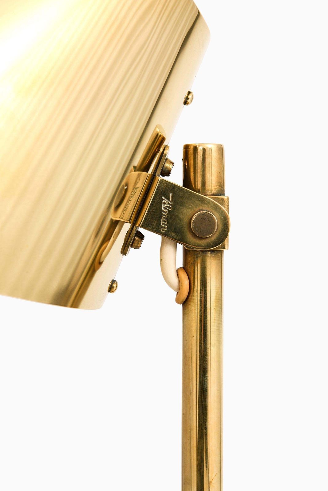 Table Lamp In Brass By Paavo Tynell, 1950's photo for sale