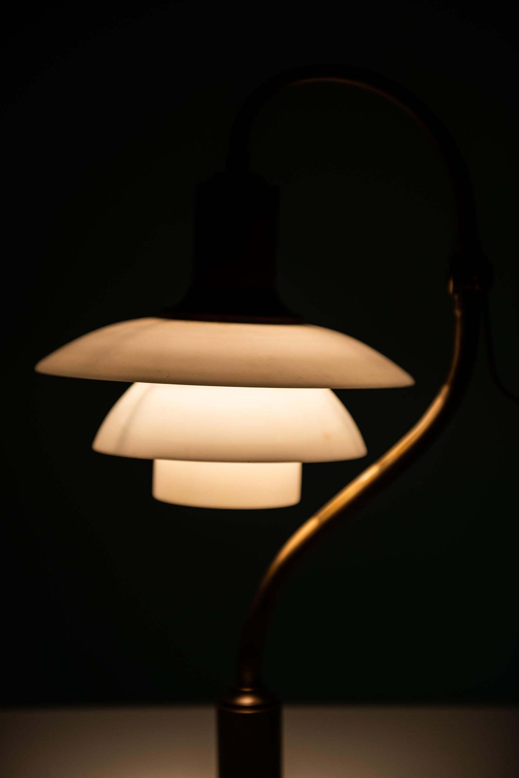 photo for sale Poul Henningsen Table Lamp Model Ph 2/2 'The Questions Mark' By Louis Poulsen