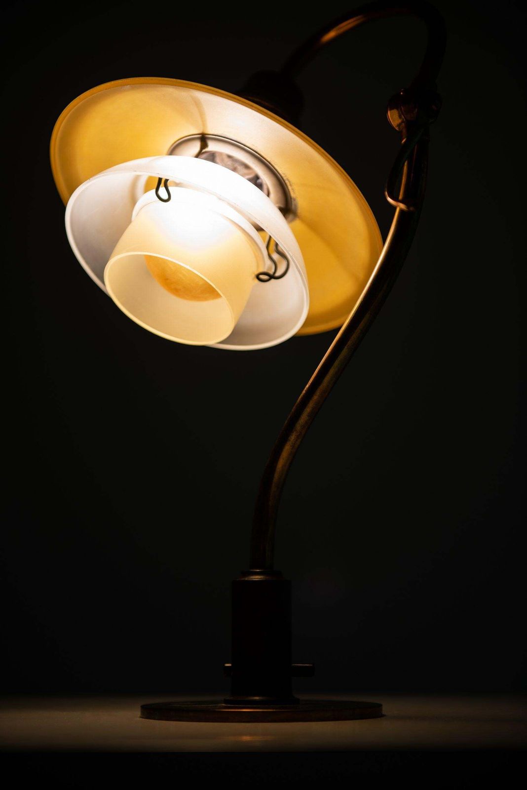 Lighting Poul Henningsen Table Lamp Model Ph 2/2 Produced By Louis Poulsen In Denmark photo