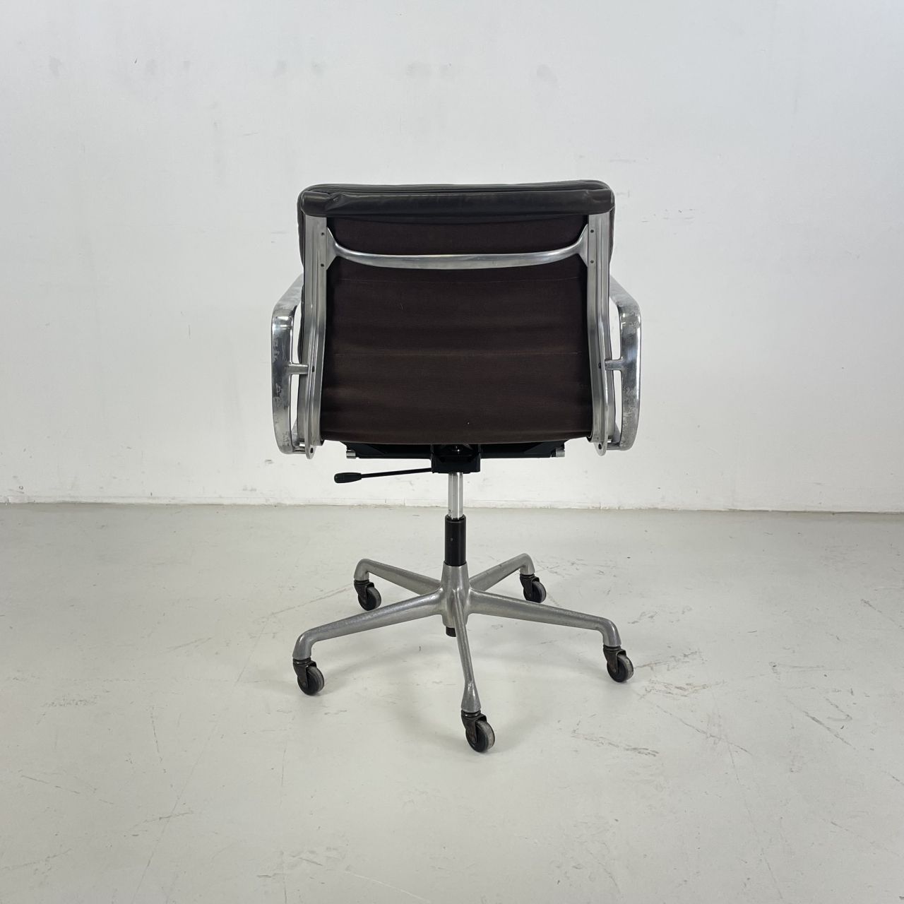 Eames Herman Miller Dark Brown Leather Soft Pad Group photo buy