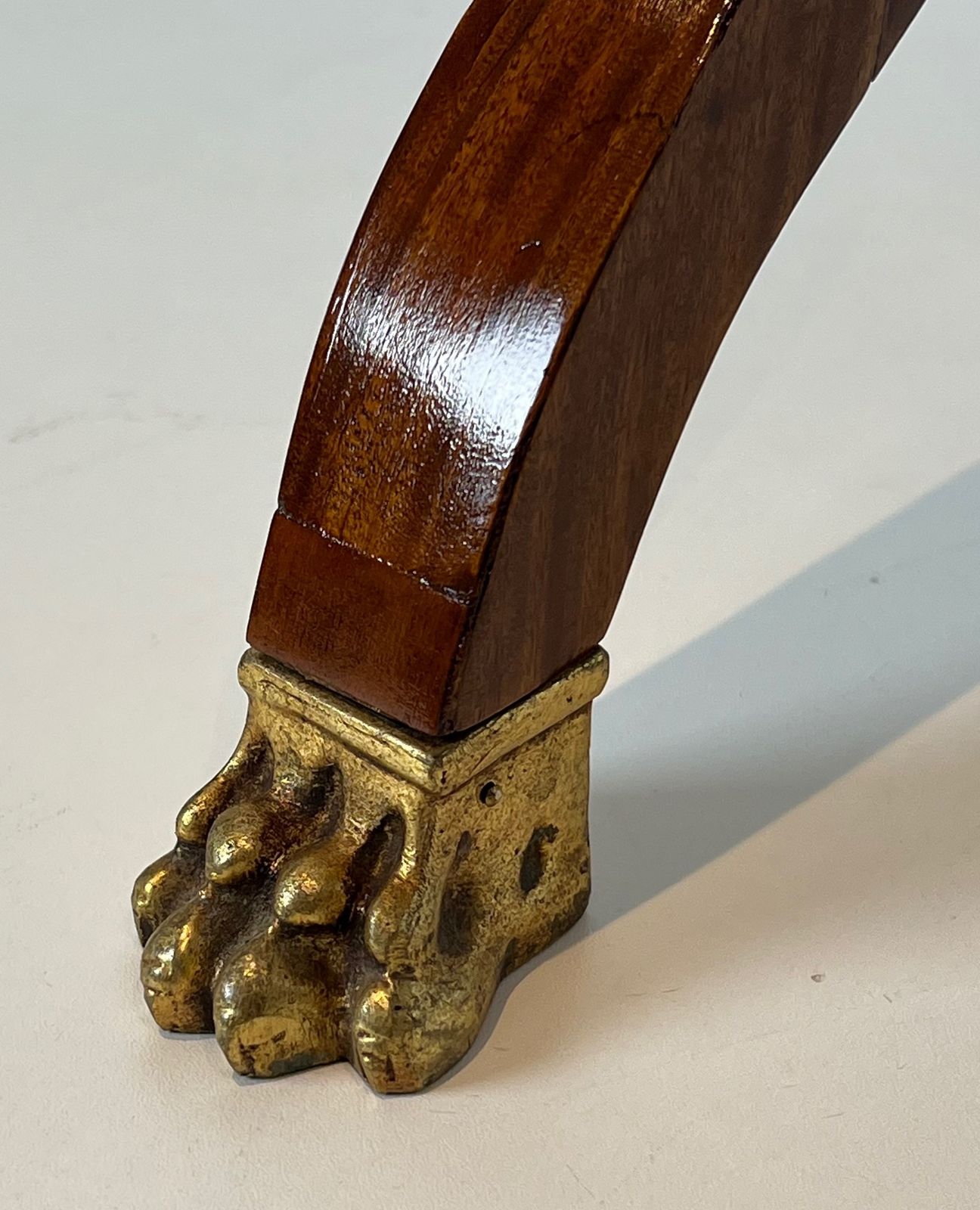 photo for sale Mahogany Jardinière With Amaranth Inlay And "X" Base And Bronze Claw Feet From The Charles X Period