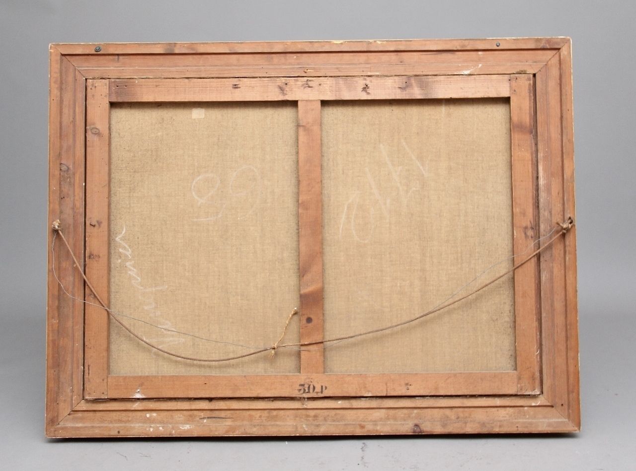 Early 20th Century Oil Painting Of The Venetian Lagoon photo furniture