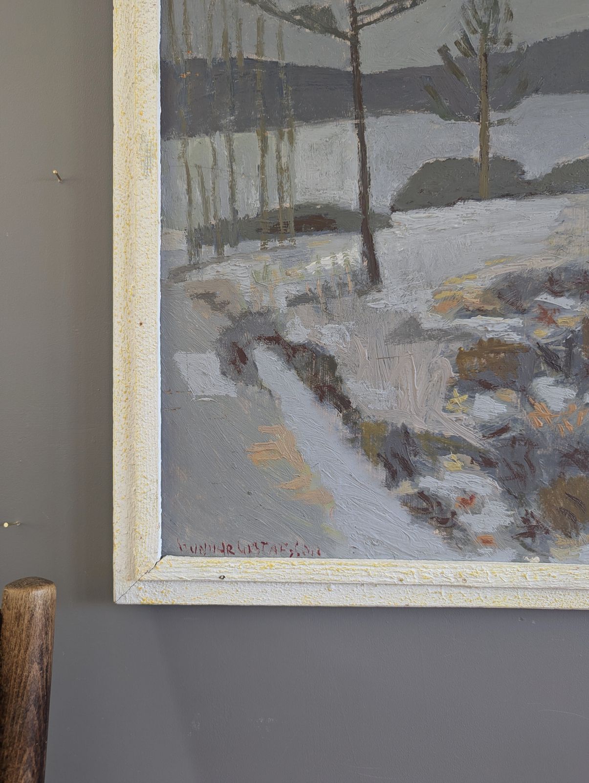 Quiet Season, Oil Painting, Mid 20th Century photo 589.0