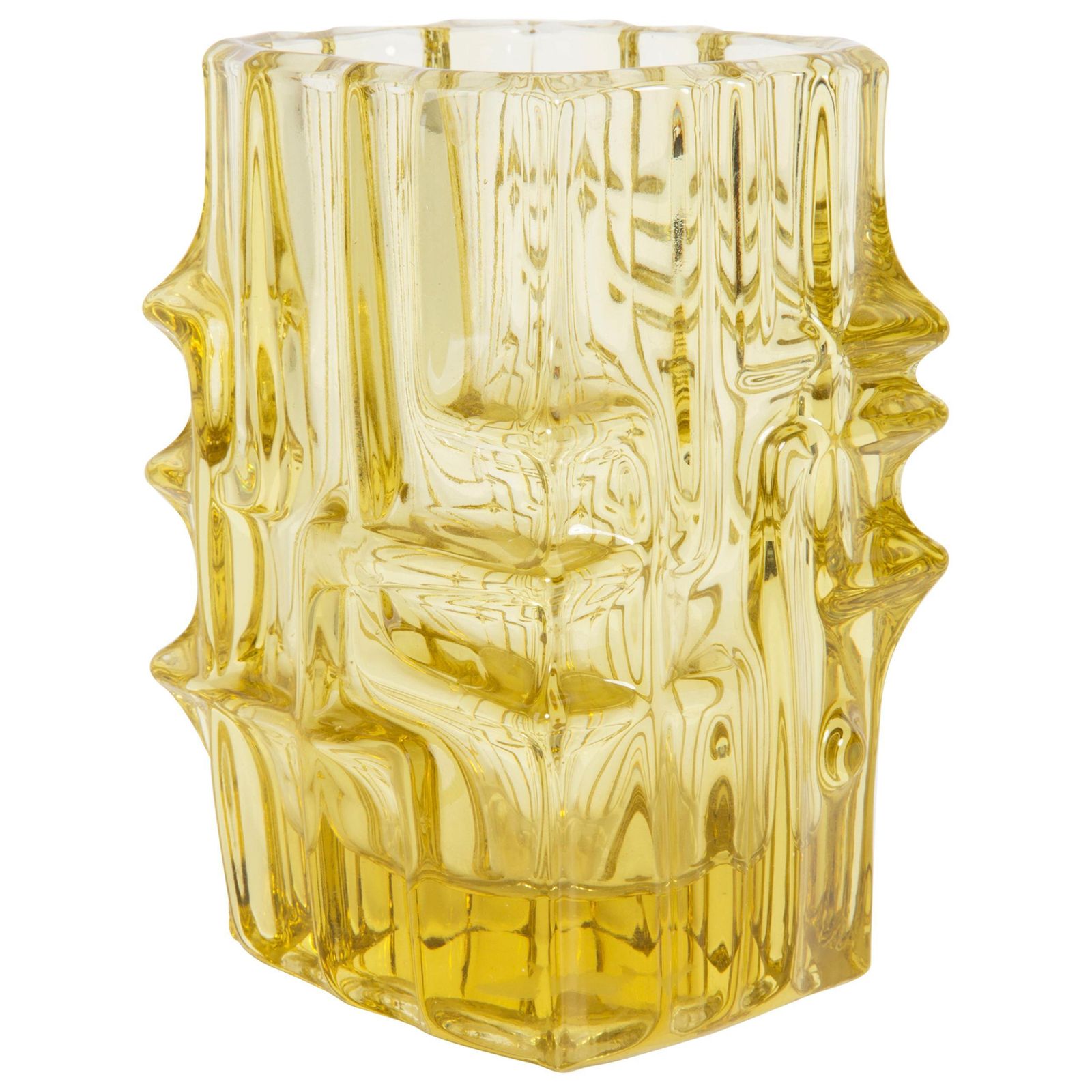 Yellow Vase By Vladislav Urban For Sklo Union, 20th Century, Europe, 1960s