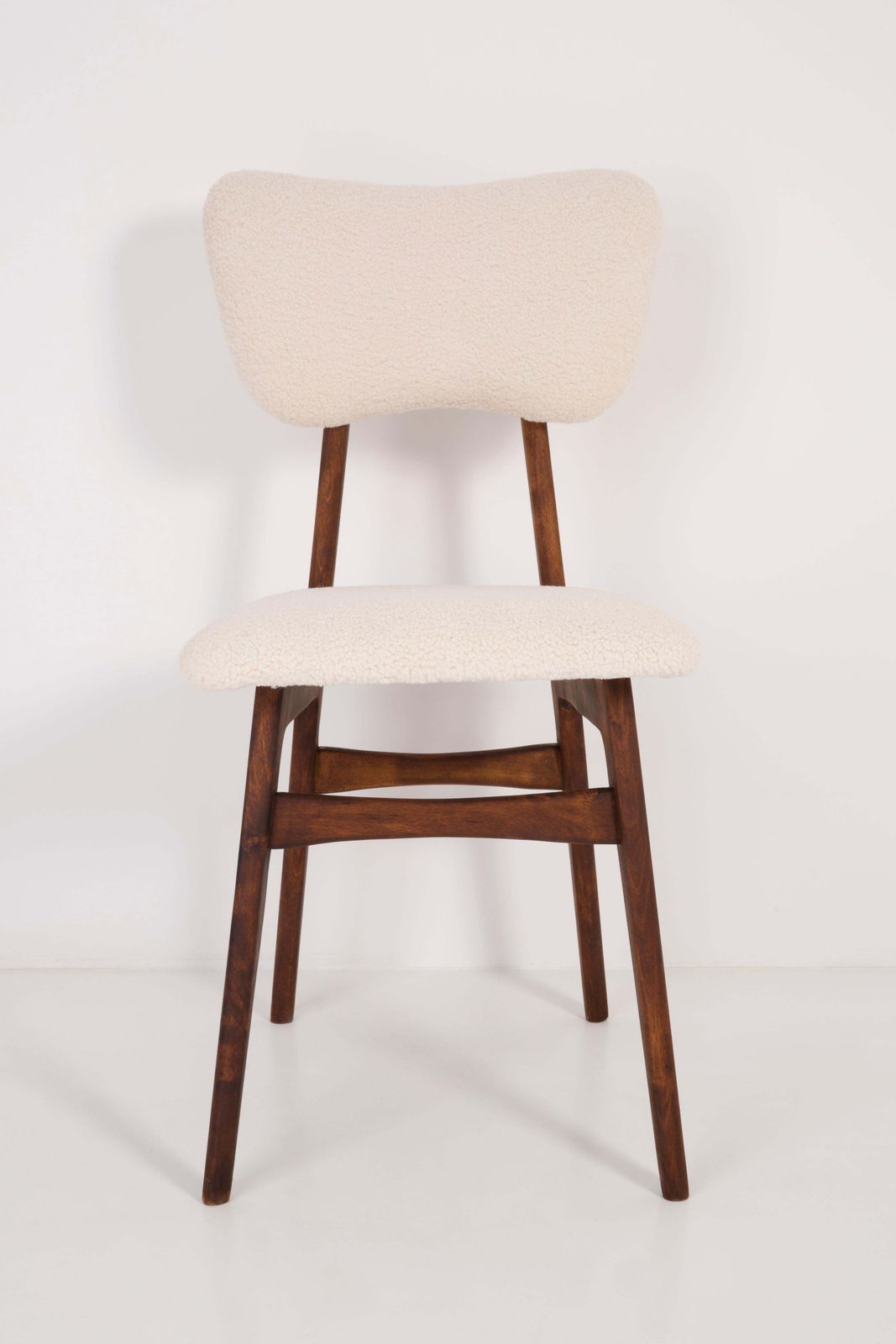 20th Century Light Crème Boucle Chair, 1960s photo 425.0