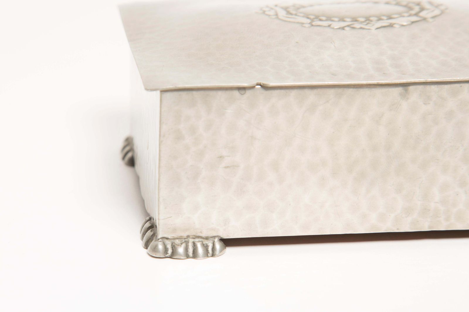 Mid Century Silver Casket, Cigarette Case, Or Jewelry Box, Italy, 1960s photo Home Decor