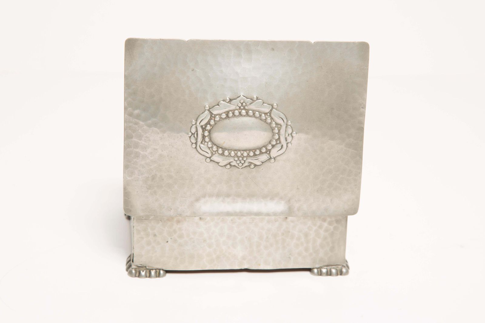 Mid Century Silver Casket, Cigarette Case, Or Jewelry Box, Italy, 1960s photo vintage