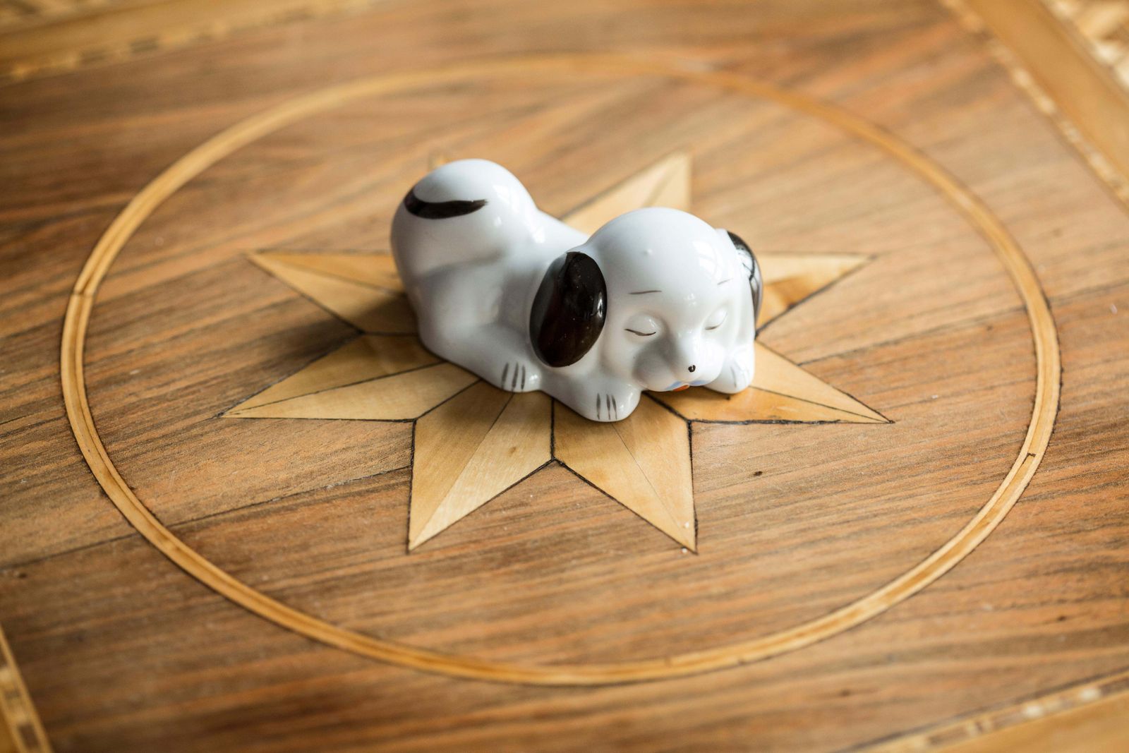 Mid Century Small White Dog Sculpture, Italy, 1960s photo for sale