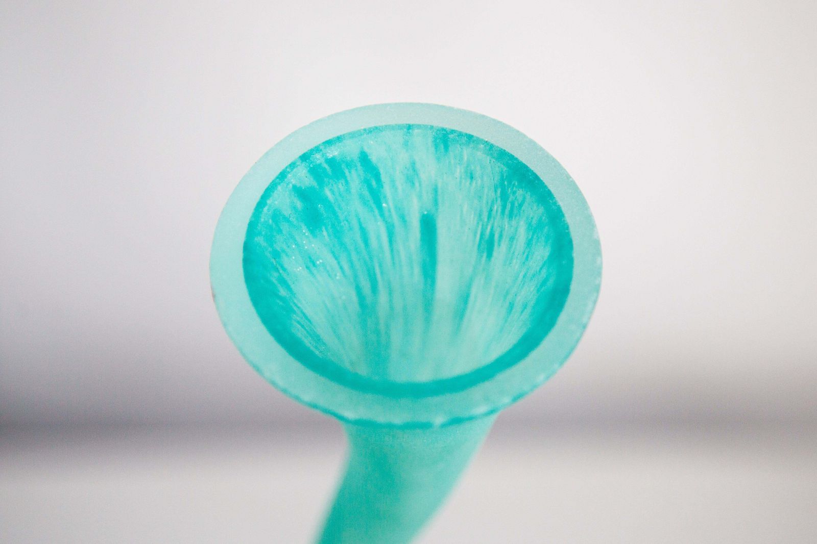 Home Decor Mid Century Big Acqua Green Twisted Vase, Europe, 1960s photo