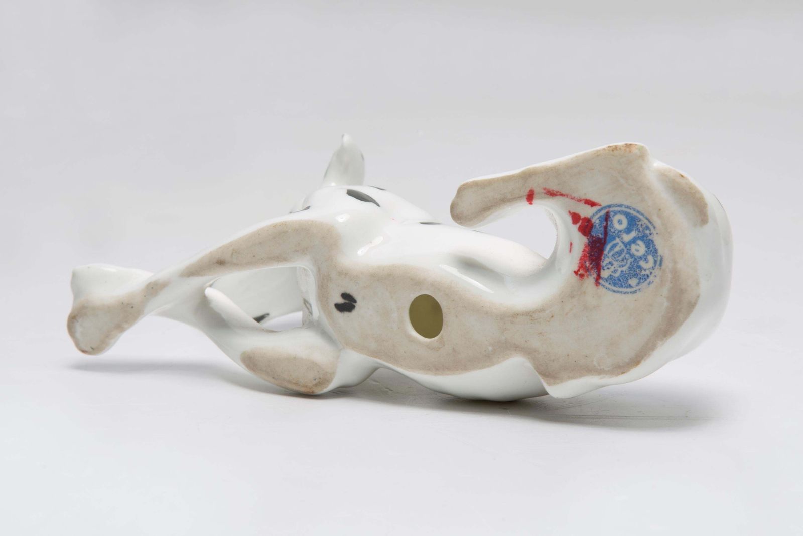 20th Century Mini White Dalmatian Dog Sculpture, Italy, 1960s photo buy