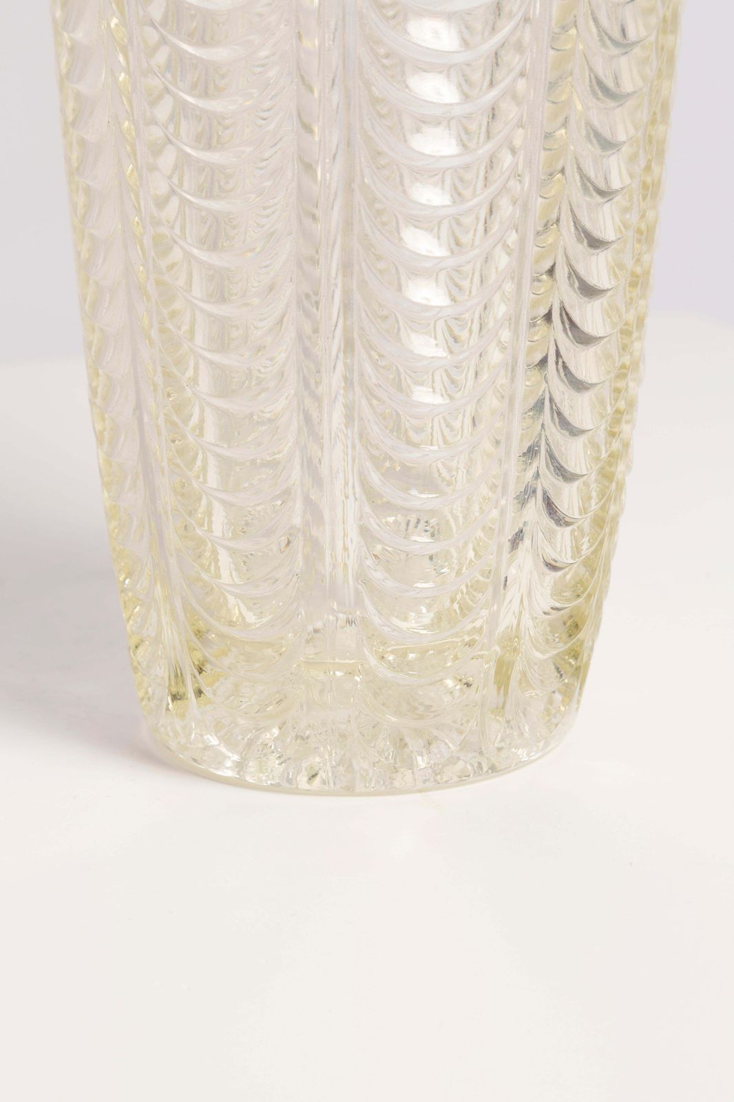 Mid Century Crystal Transparent Vase, Italy, 1960s photo vinterior