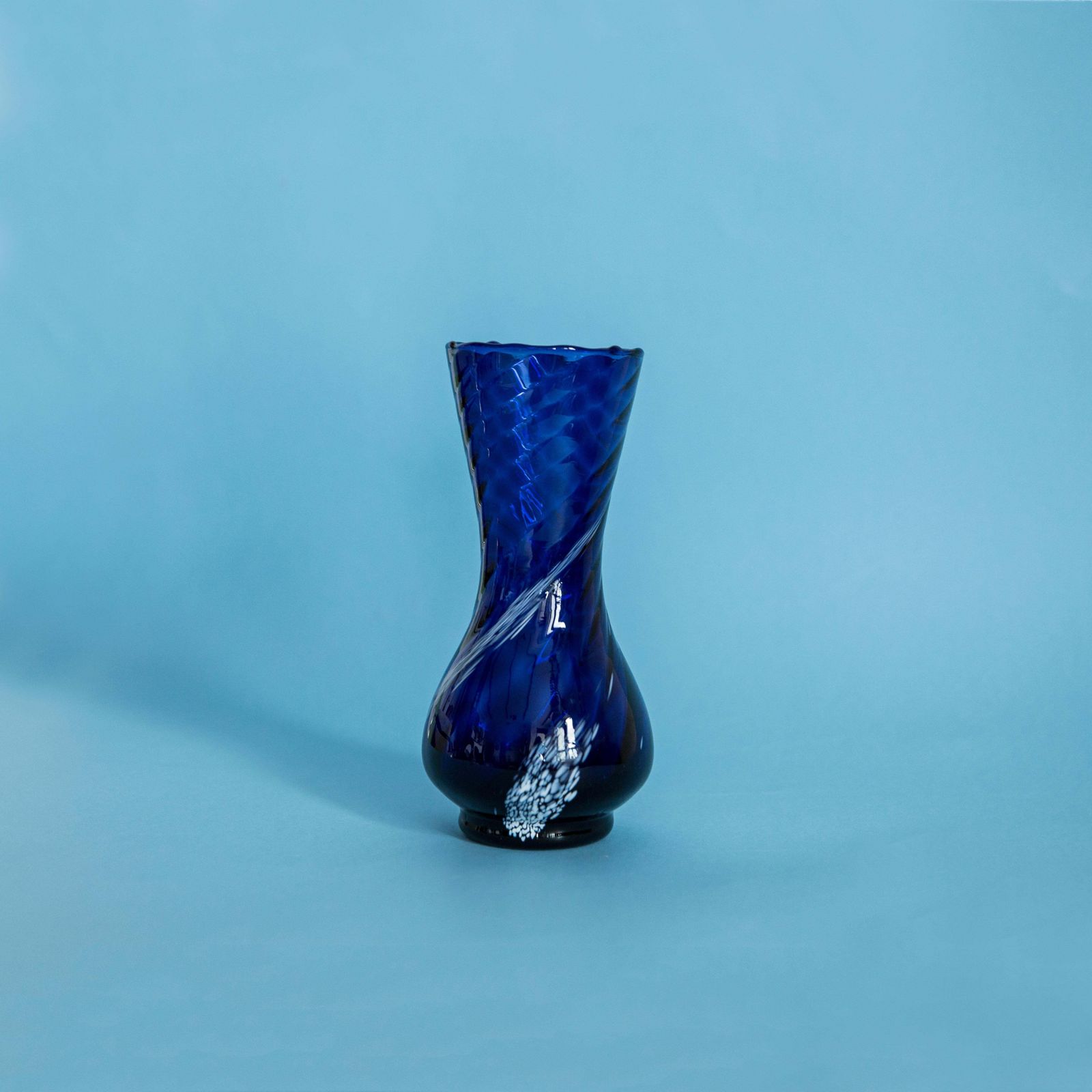 Mid Century Small Blue And White Murano Vase, Europe, 1960s photo furniture