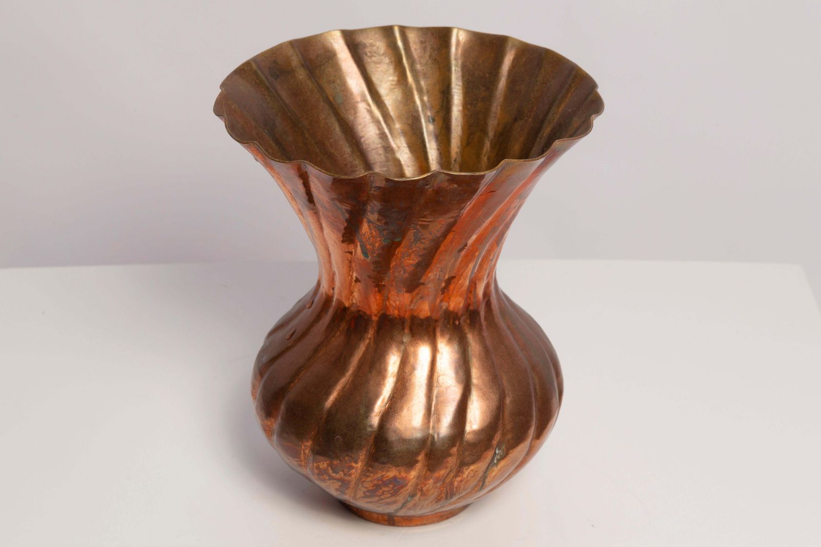 Mid Century Old Brass Vase, Italy, 1960s photo furniture