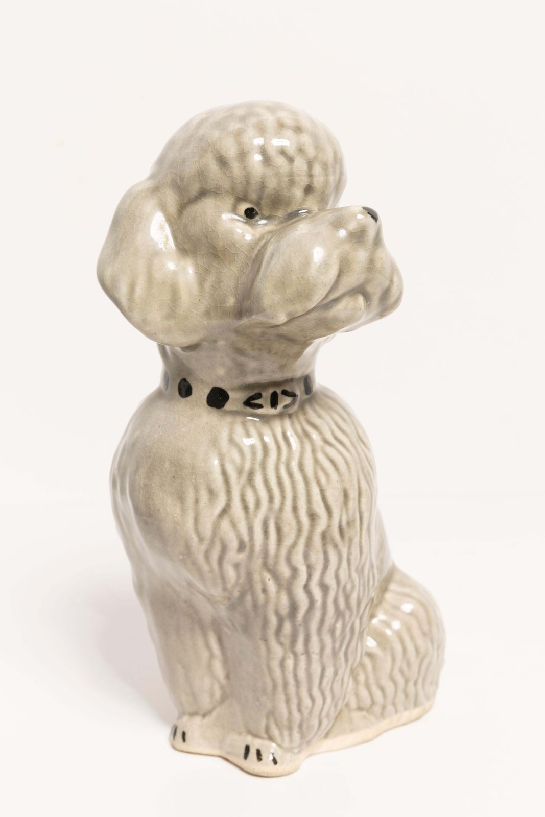 20th Century Small Gray Poodle Dog Sculpture, Italy, 1960s photo for sale