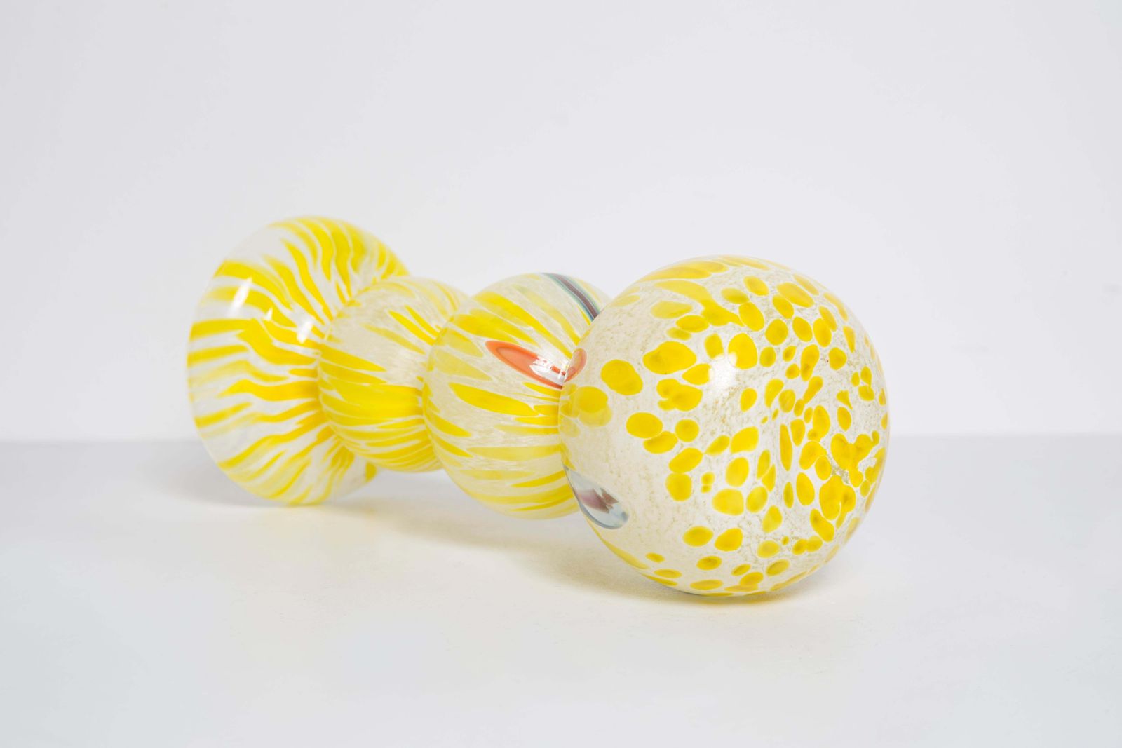 Midcentury Vintage Yellow Murano Vase, Italy, 1960s photo Home Decor