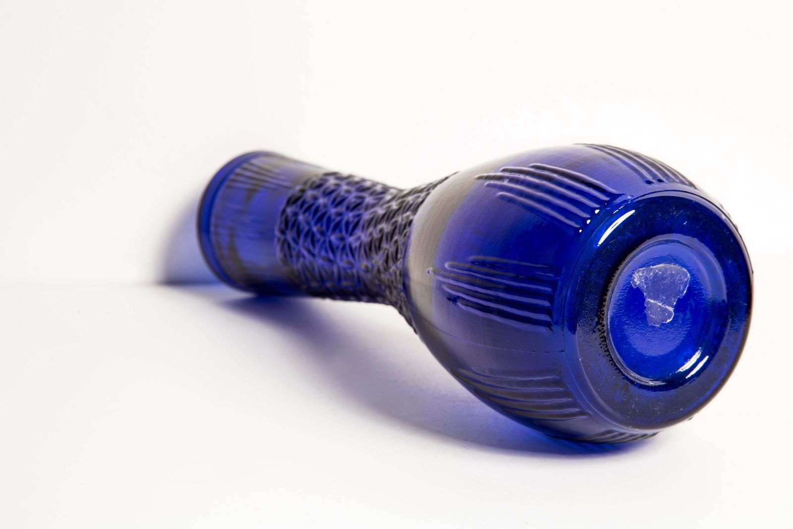 Mid Century Vintage Blue Medium Glass Vase, Europe, 1960s photo buy