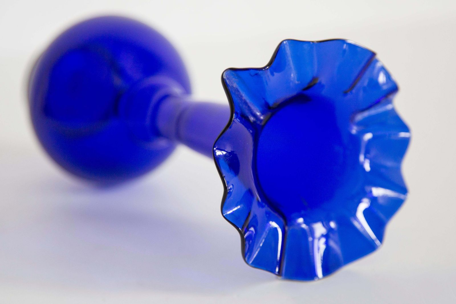 Mid Century Blue Vase With Frill, Europe, 1960s photo buy