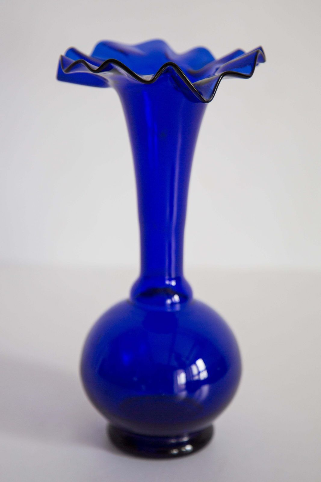 photo furniture Mid Century Blue Vase With Frill, Europe, 1960s