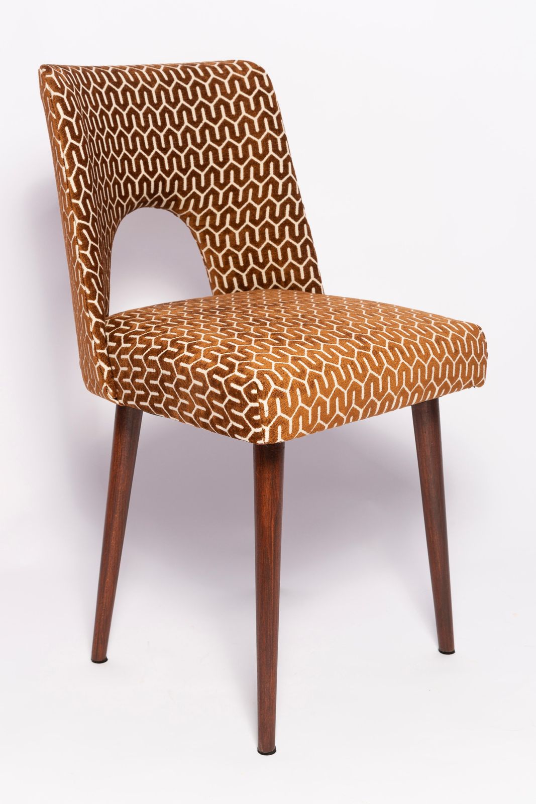 Mid Century Chocolate Brown 'Shell' Chair, Europe, 1960s photo furniture