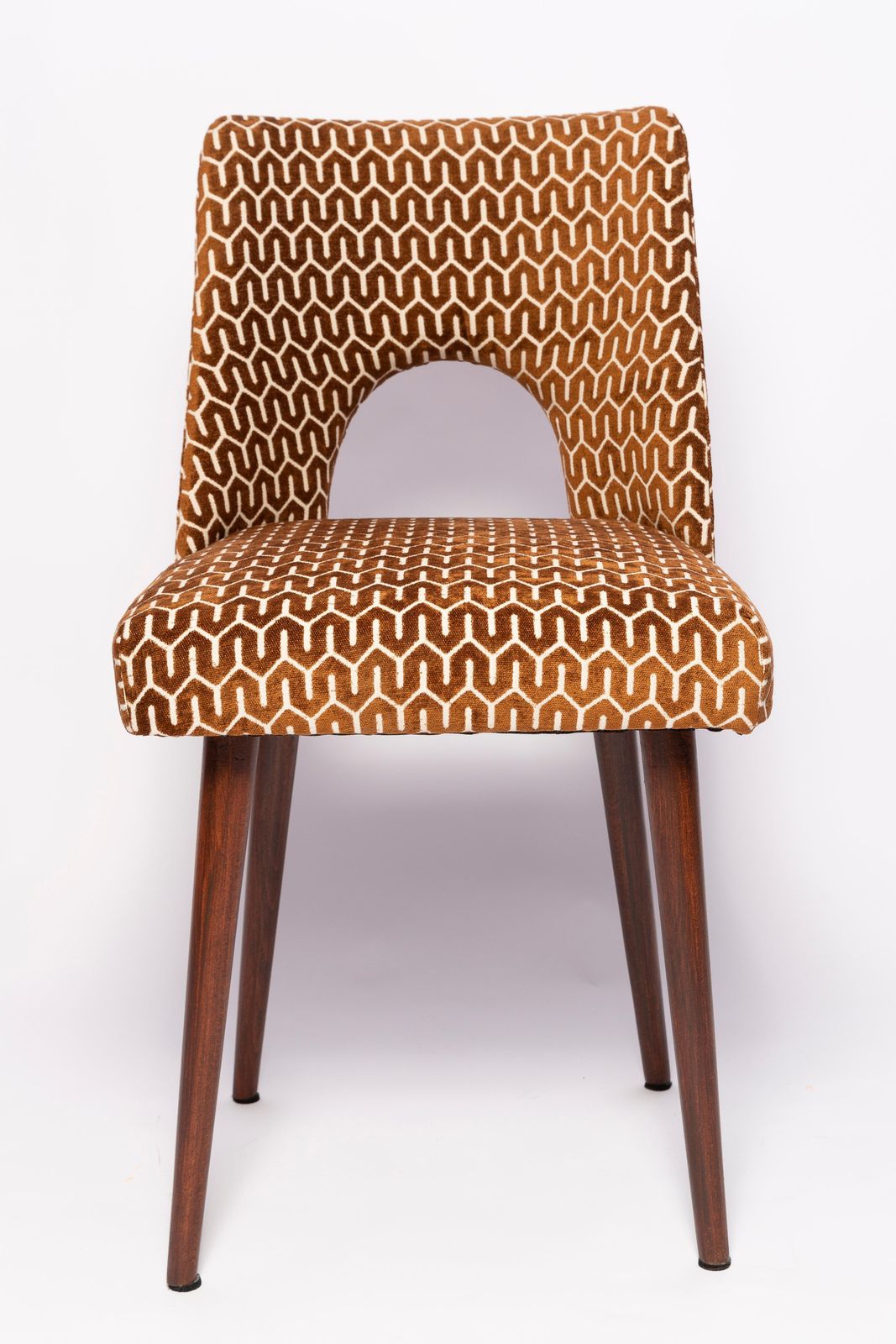 photo vinterior Mid Century Chocolate Brown 'Shell' Chair, Europe, 1960s