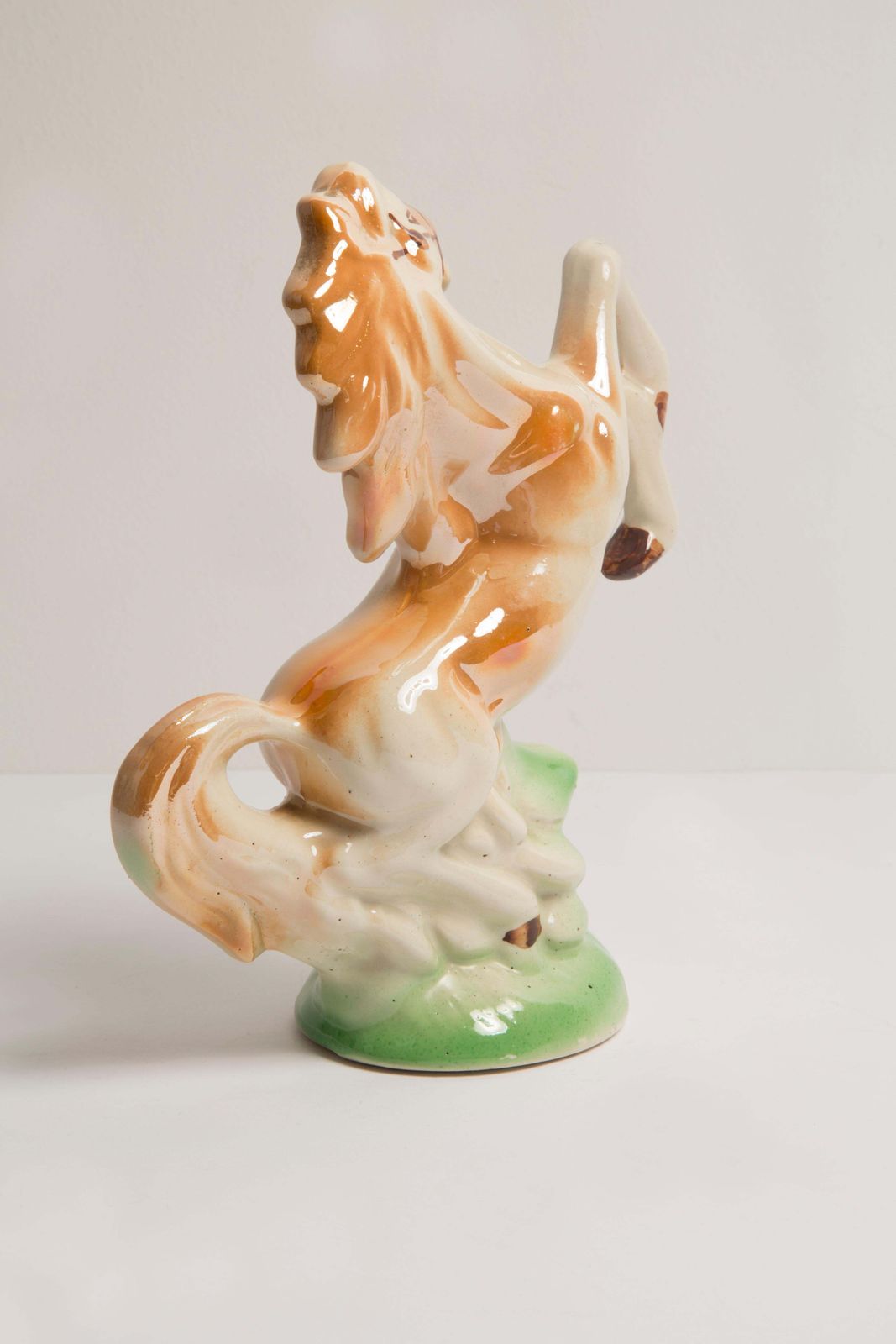 Midcentury Ceramic Porcelain Decorative Horse Sculpture, Europe, 1960s photo buy