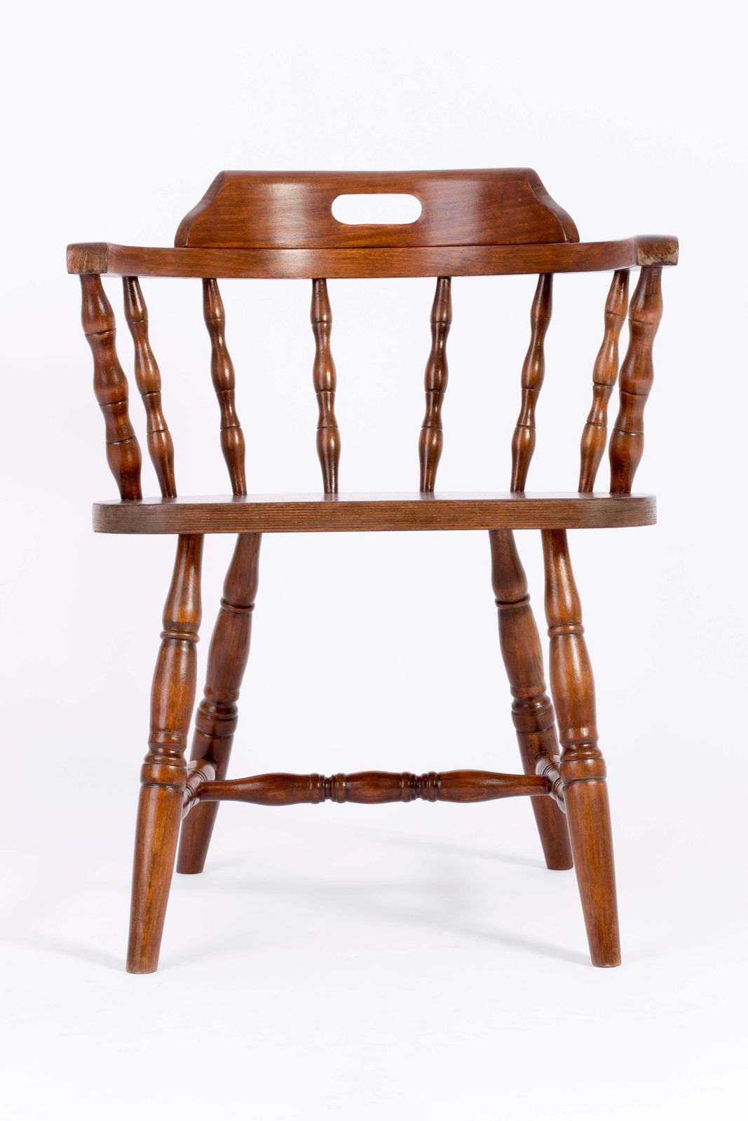 20th Century Dark Brown Beechwood Chair, 1960s photo for sale