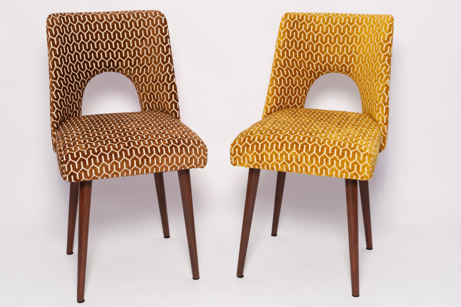 510.0 Mid Century Yellow Mustard 'Shell' Chair, Europe, 1960s photo