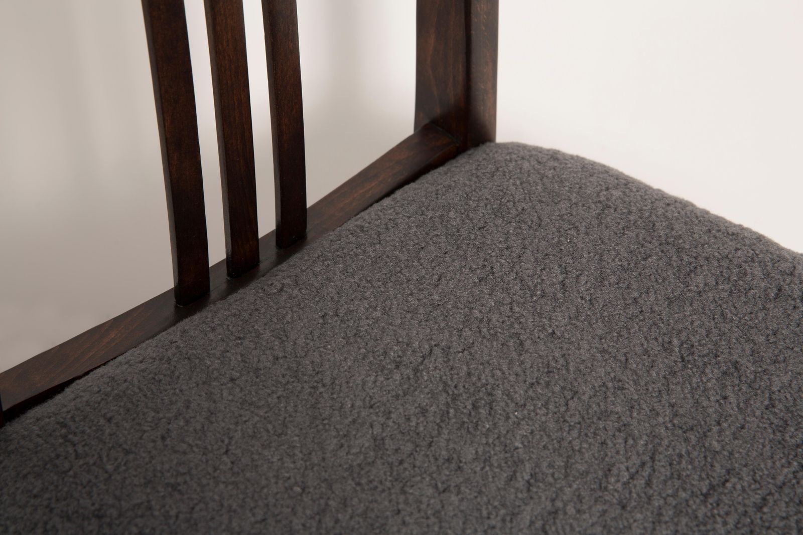 Mid Century Modern Gray Boucle Chair, Designed By M. Zielinski, Europe, 1960s photo vintage