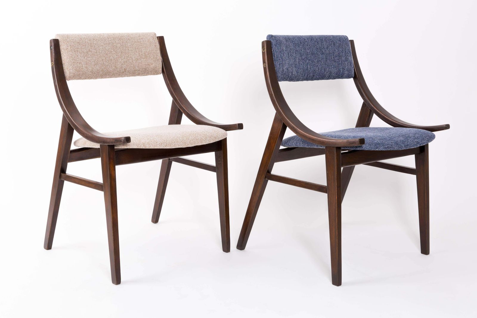 Blue "Jupmer" Chair, Silesian Furniture Factory, Poland, 1960s photo Furniture
