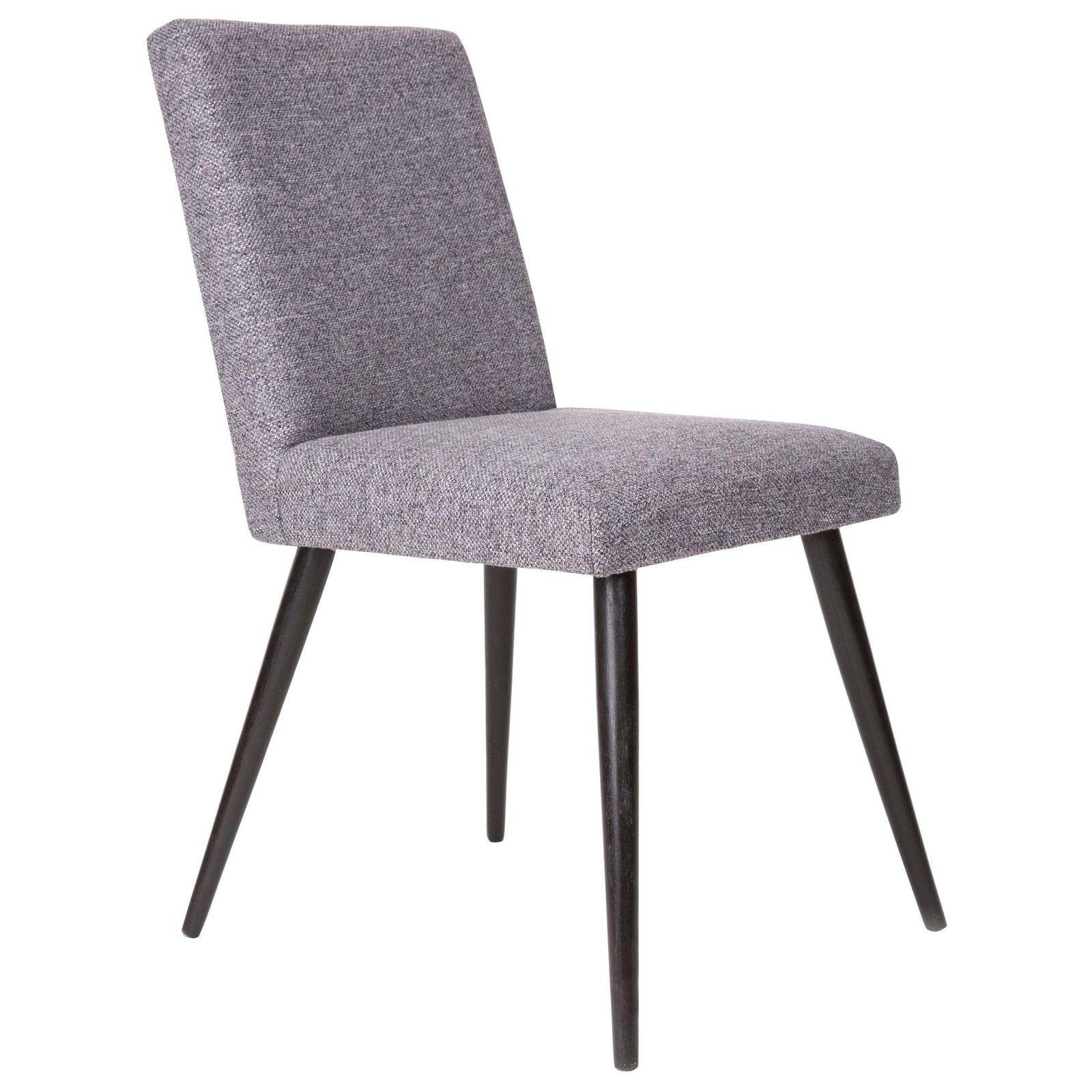 Mid Century Gray Wool Chair, Poland, 1960s.