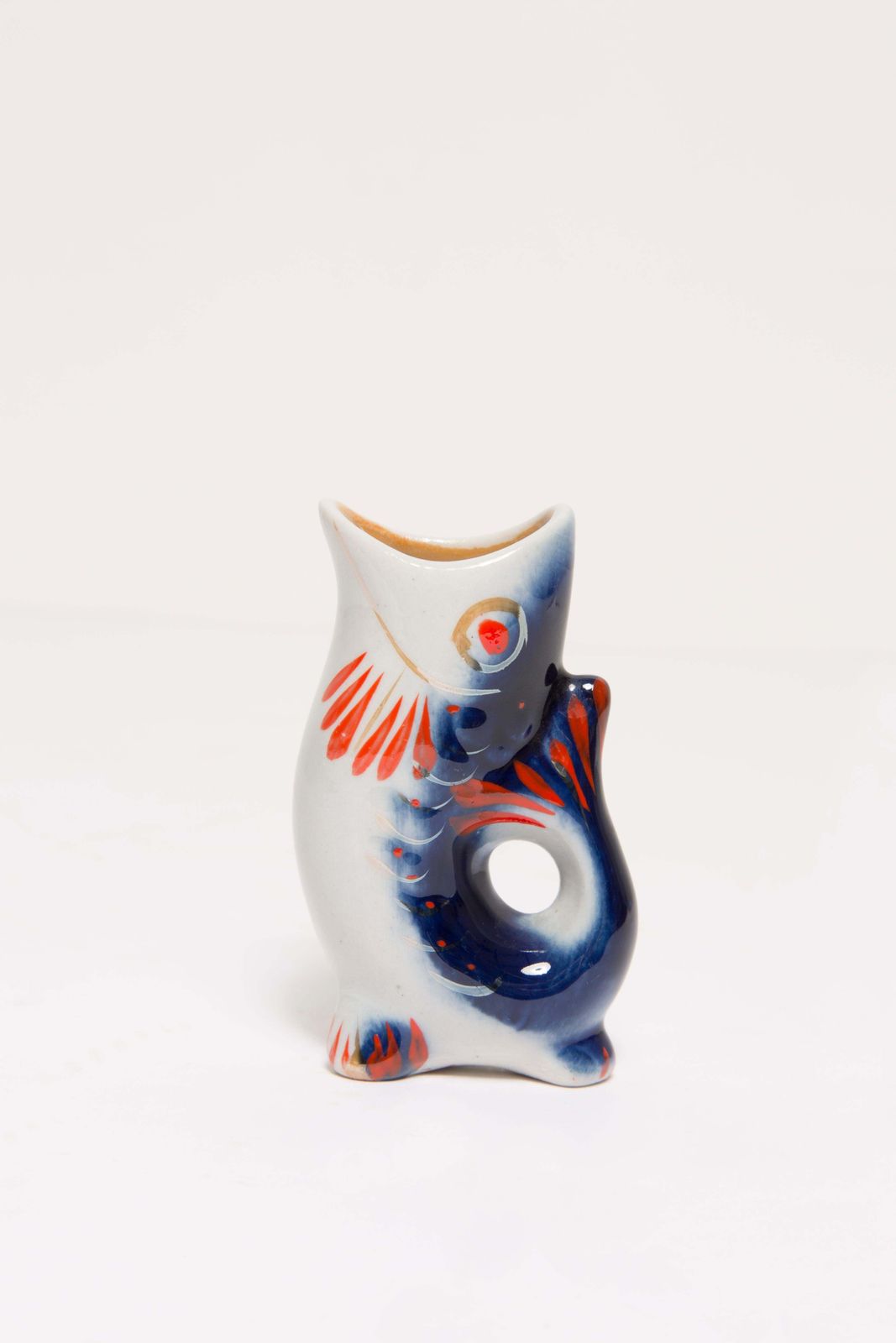 Blue Fish Glass Decanter And Glasses, 20th Century, Europe, 1960s photo 340.0