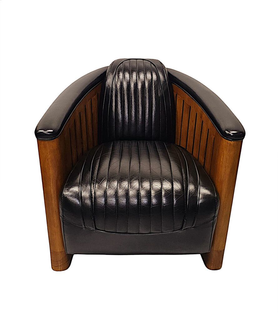 A Fabulous Club Armchair In The Art Deco Style photo 1416.3778