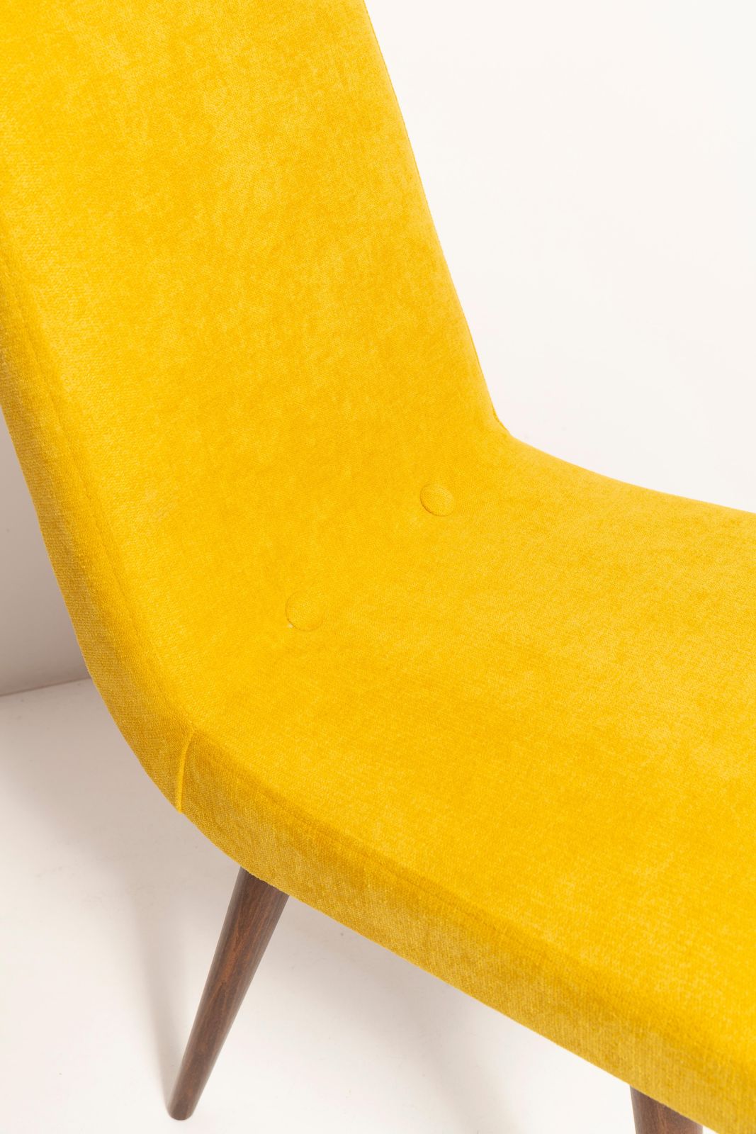 20th Century Mustard Yellow Wool Chair, Rajmund Halas, Europe, 1960s photo for sale