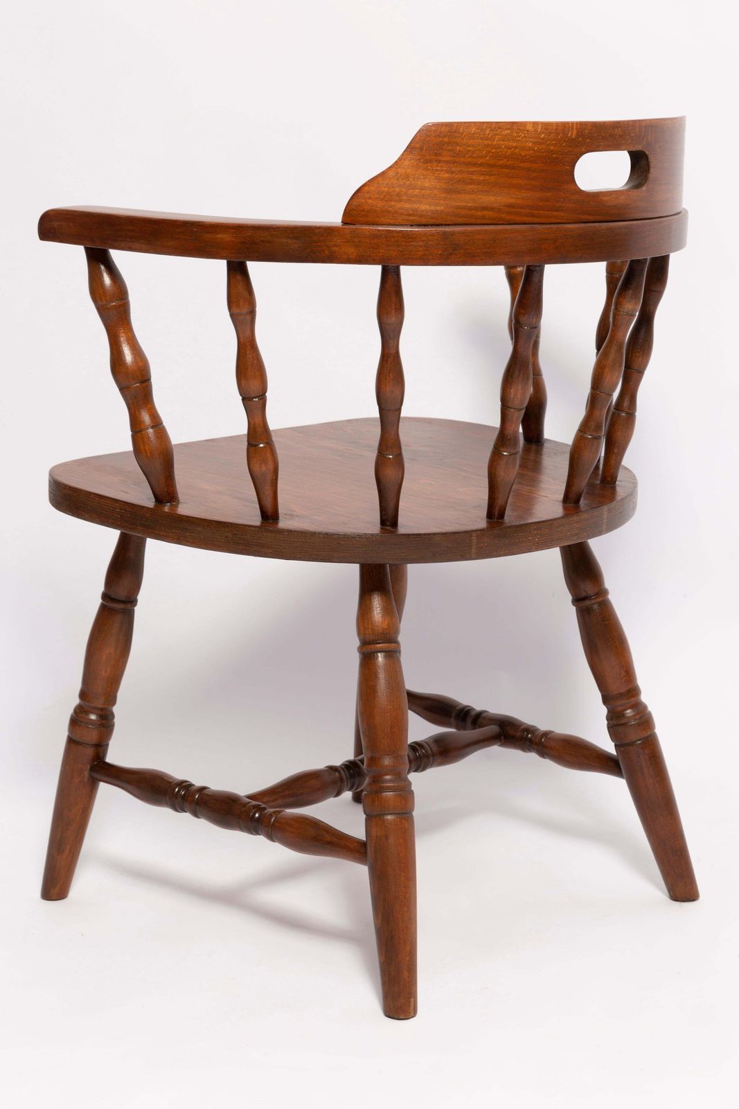 Mid Century Dark Brown Beechwood Bonanza Chair, Europe, 1960s photo vinterior