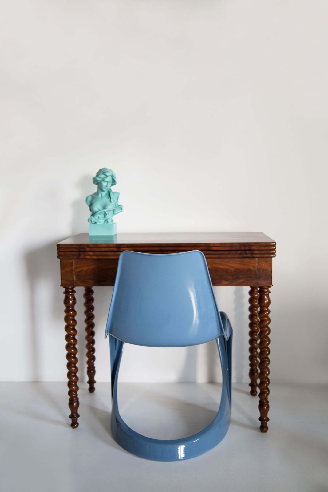 Mid Century Blue Cado Chair, Steen østergaard, Europe, 1960s photo vintage