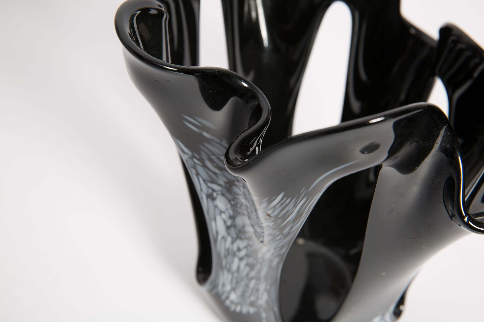 photo furniture Mid Century Black Vase, Europe, 1960s