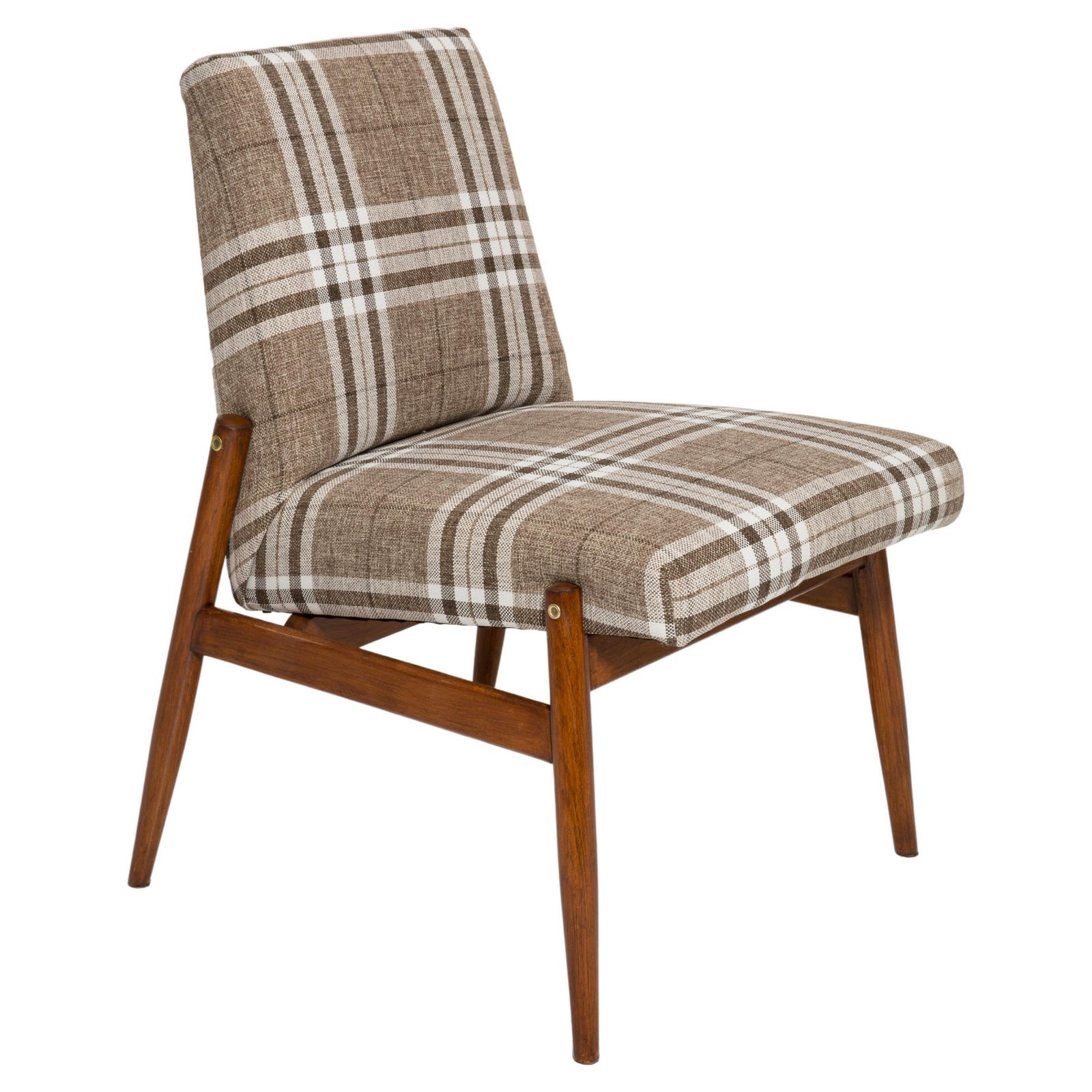 20th Century Beige Checkered Fabric Armchair, 300 227 Type, Europe, 1960s