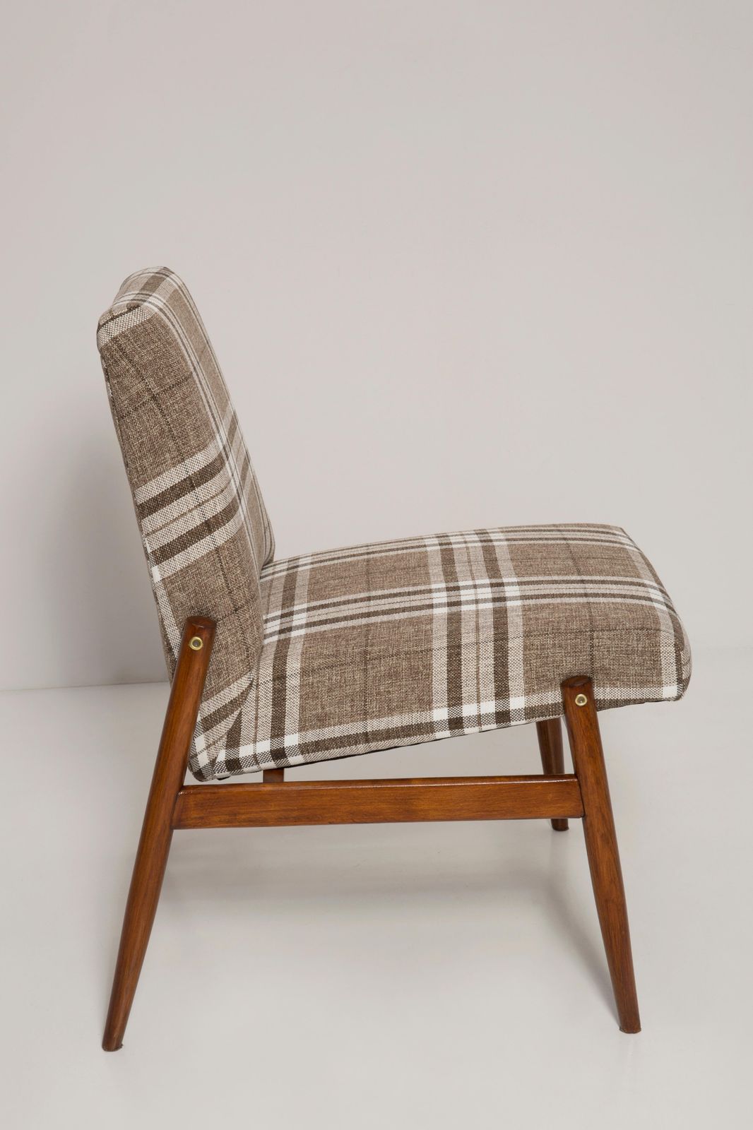 20th Century Beige Checkered Fabric Armchair, 300 227 Type, Europe, 1960s photo 680.0
