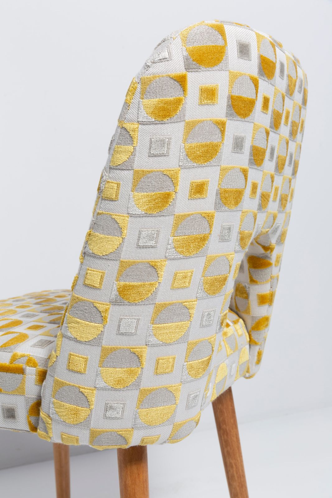photo for sale Mid Century Yellow Mustard 'Shell' Chair, 1960s