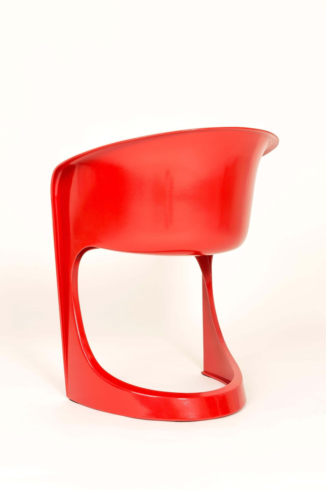 Mid Century Glossy Red Cado Chair, Steen østergaard, 1974 photo Furniture