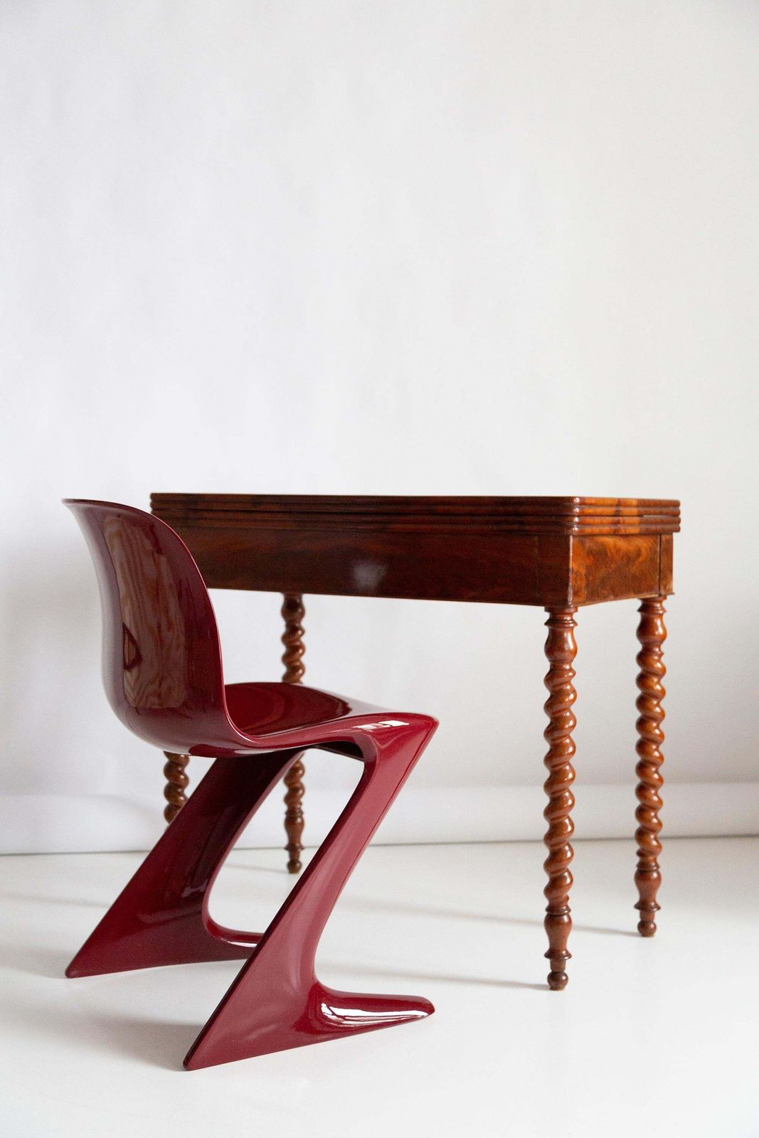 photo buy Dark Red Wine Kangaroo Chair Designed By Ernst Moeckl, Germany, 1968